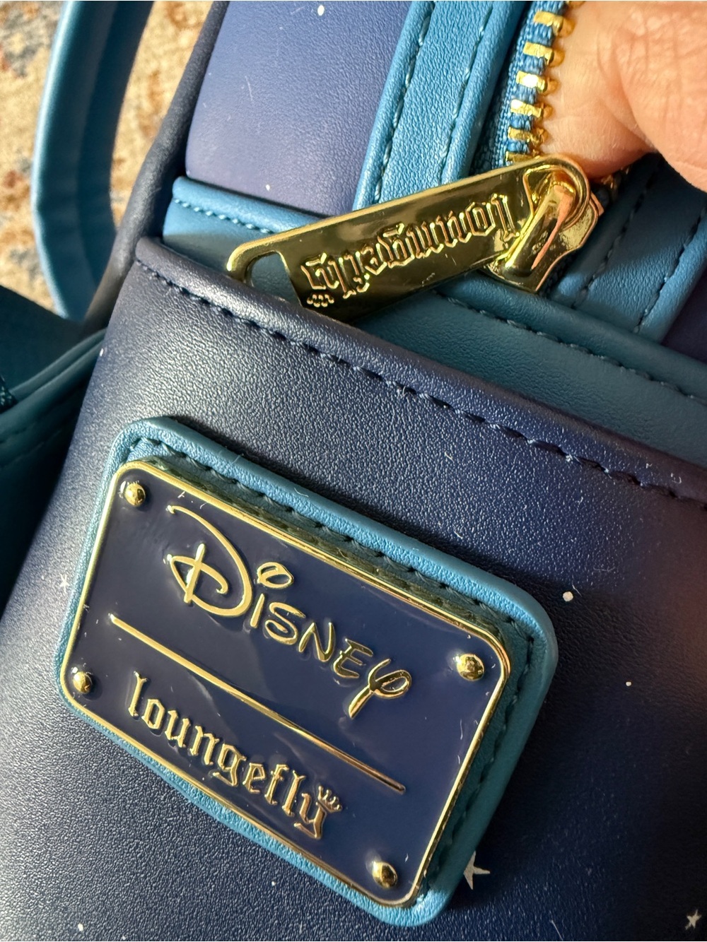 Peter Pan Themed Mini Backpack - Blue - Picture 6 of 8